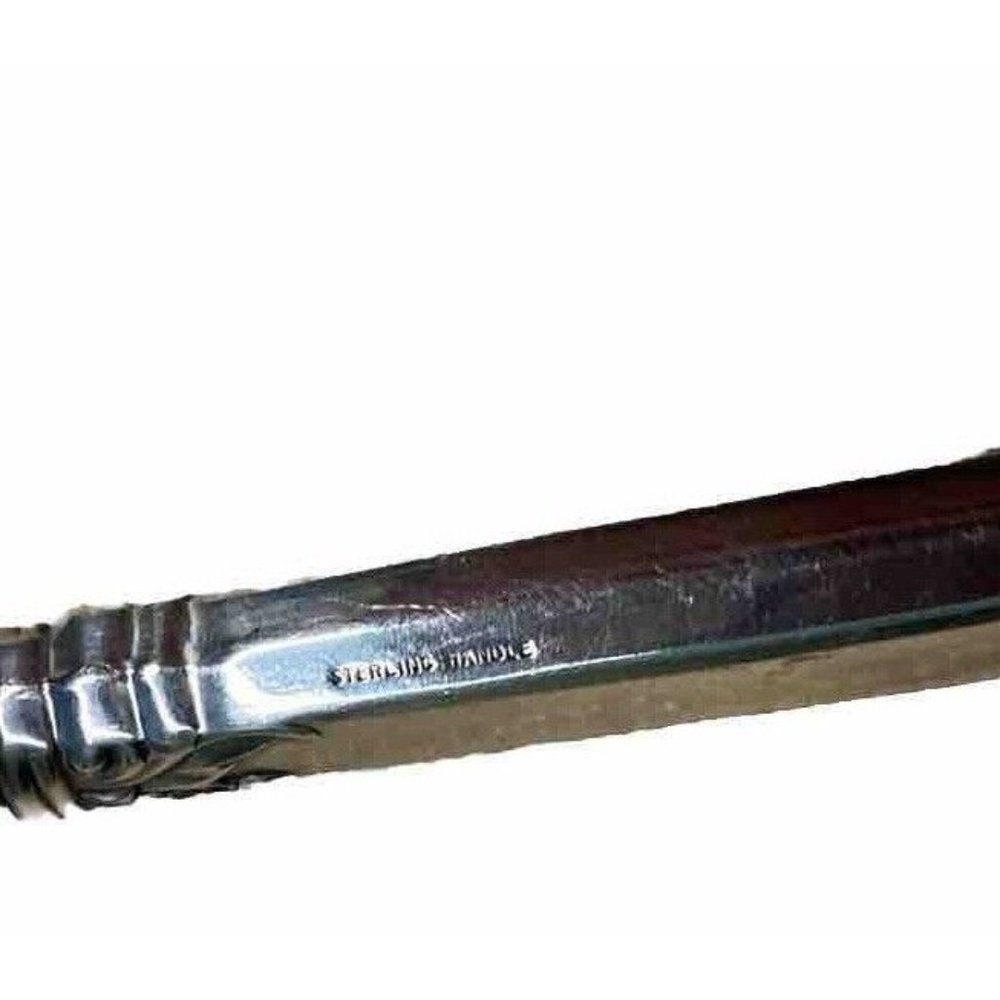 Oneida Sterling Handled Damask Rose Master Butter Knife Spreader - Picture 6 of 10